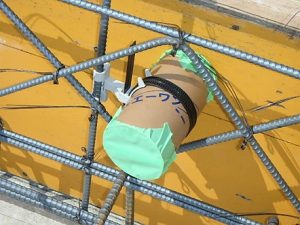 基礎　配筋　新築　検査　配管