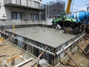 コンクリート　打設　チェック